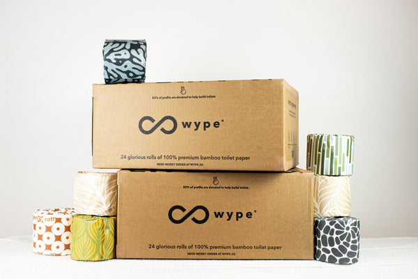 Wype Premium 100% Bamboo Toilet Paper